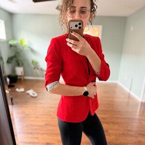 The Limited Red Tailored Blazer – XS | Classic Power Jacket